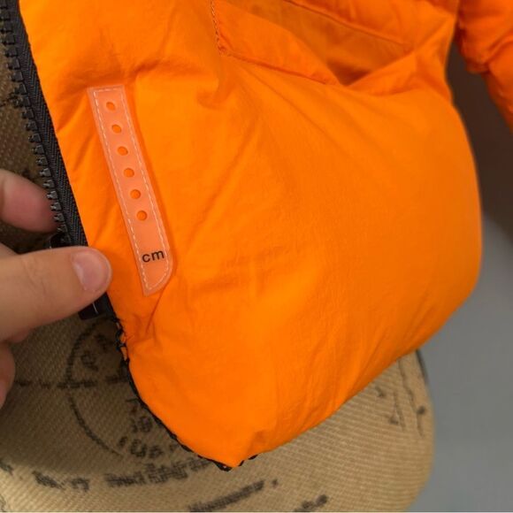 Sz S Connor McKnight ORANGE Reversible Quilted & Mesh Down Jacket NWOT$1275 MSRP - Picture 13 of 16